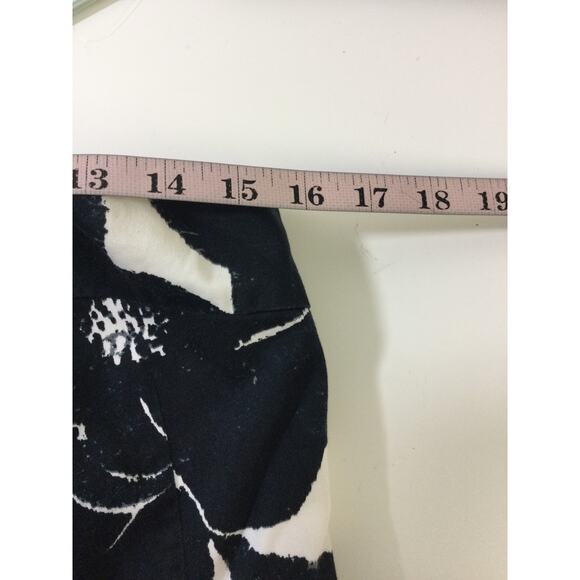 EXPRESS DESIGN STUDIO SZ 10 L Black White Floral Strapless Mini Dress B24 - Picture 5 of 8